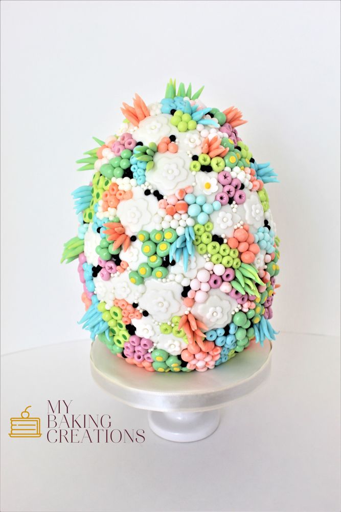Elegant Faberge egg custom cake Bay Area bakery